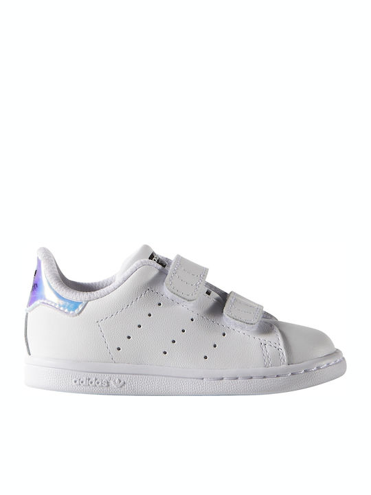 Stan Smith STAN SMITH CF I Kids Sneakers with Scratch Cloud White / Silver Metallic