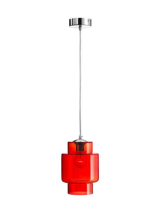 Luma Pendant Light Single-Light for Socket E27 Red