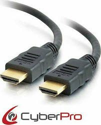 CyberPro CP-H200 HDMI 2.0 HDMI male - HDMI male 20m Μαύρο CyberPro CP-H200 HDMI 2.0 HDMI male - HDMI male 20m Μαύρο