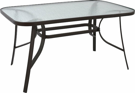 Tisch Stabil Bruno Brown 140x80x72cm