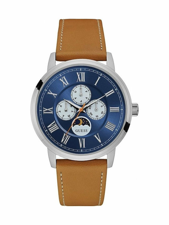 Guess Ρολόι Μπαταρίας με Δερμάτινο Λουράκι Guess Ρολόι Μπαταρίας με Δερμάτινο Λουράκι