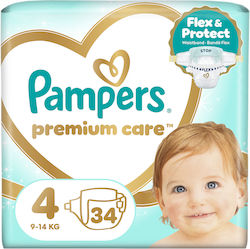 Pampers Premium Care № 4 за 8-14kgkg 34бр Pampers Premium Care № 4 за 8-14kgkg 34бр