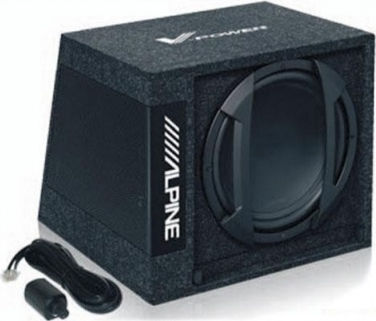 Alpine Selbstverstärkter Auto-Subwoofer 12" 325W RMS mit Gehäuse