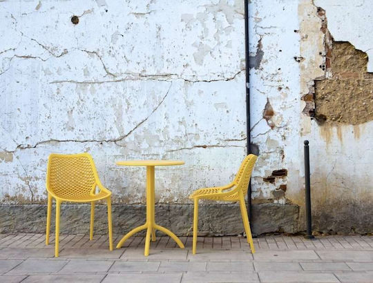 Τραπέζι Καφενείου Octopus 60x60x75 Κίτρινο Τραπέζι Καφενείου Octopus 60x60x75 Κίτρινο