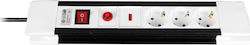 VK Lighting Power Strip Safety 3 Sockets with Cable 1.5m