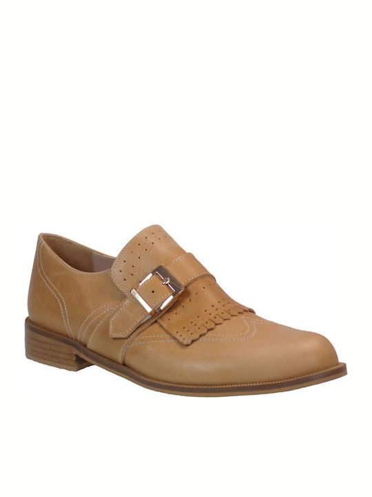 Moods Shoes Γυναικεία Oxfords σε Ταμπά Χρώμα