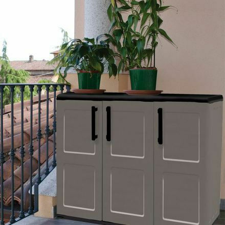Three-leaf Polypropylene 102x37x84 cm