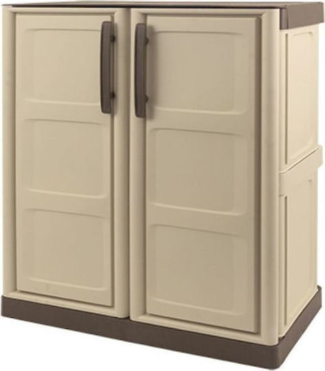Double-Leaf Cabinet Made of Polypropylene with 1 Shelf 70x39x85.5 cm