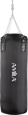 Amila Synthetic Filled Punching Bag 18kg 80cm Black