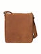 Leather Men's Bag Messenger Tabac Brown