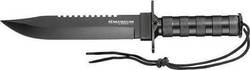 Boker Knife Survival Black with Blade made of Steel in Sheath