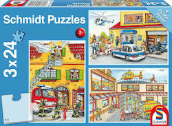 Παιδικό Puzzle Fire Engine & Police 24pcs για 3+ Ετών Schmidt Spiele