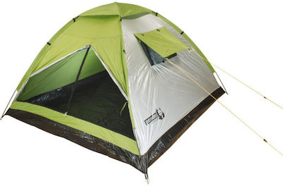 Panda Junior II Καλοκαιρινή Σκηνή Camping Igloo Πράσινη για 3 Άτομα 205x205x135εκ.