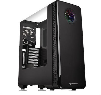 Thermaltake View 28 RGB Gaming Midi Tower Computer Case with Window Panel Black