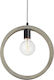 Aca Pendant Light Single-Light for Socket E27 Gray