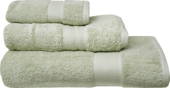 Viopros 3-tlg. Set Badetücher Luxor Sage Gewicht 600gr/m²