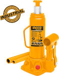 Ingco Hydraulic Car Jack with Lifting Height up to 46cm and Lifting Weight up to 20 Tons