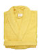 Viopros Classic Bathrobe with Collar Yellow 480gsm