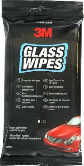 3M Glass Wipes Cleaner Pads Car Windows 25pcs