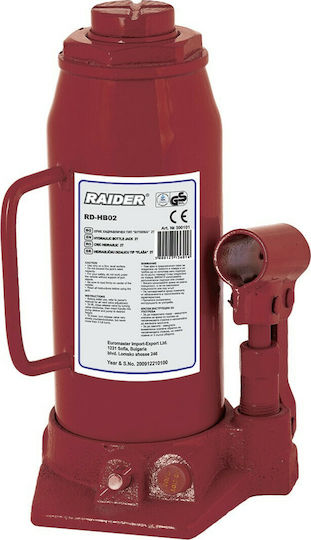 Raider Hydraulic Bottle Jack with Lifting Capacity up to 18cm and Weight Capacity up to 4 Tons RD-HB04 Bottle Jack 4ton