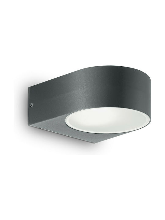 Ideal Lux Iko AP1 Lamp Wall Gray 14x14x7cm