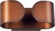 Aca Modern Lamp Wall with Integrated LED and Warm White Light Copper 16x9x7cm