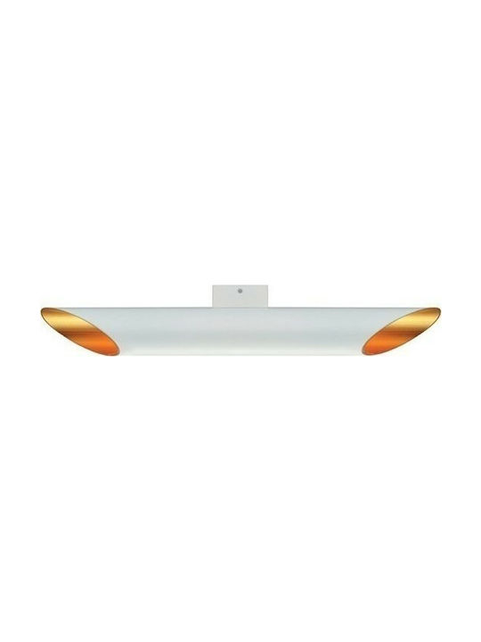Aca Μοντέρνο Φωτιστικό Τοίχου με Ντουί GU10 σε Λευκό Χρώμα Πλάτους 6cm