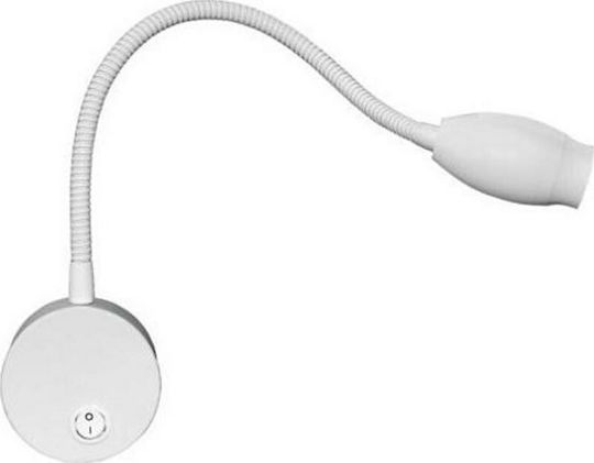 Aca Swan Modern Lamp Wall with Integrated LED and Warm White Light 6x5.6x5.6cm