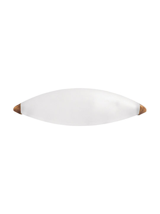 Viokef Drop Μοντέρνο Φωτιστικό Τοίχου με Ντουί E14 σε Λευκό Χρώμα Πλάτους 27.5cm
