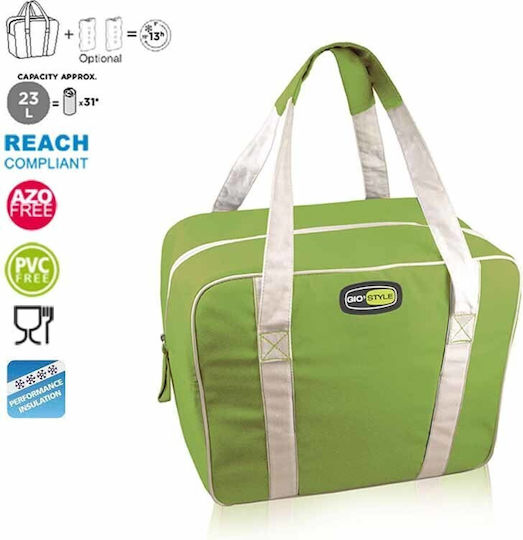 GioStyle Insulated Bag Handbag Italy 245.2305240 Green 23 liters L38 x W16 x H30cm