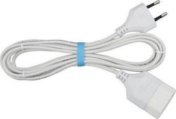 Χαραλαμπίδης Extension Cable Cord 2x0.5mm²/3m White