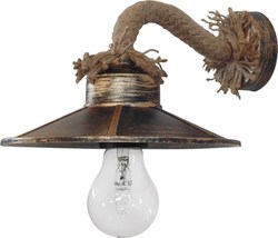 Heronia UT-161AP Rope Leuchte Wand Braun 23x18.5x13cm