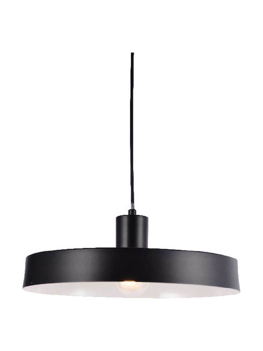 Aca Pendant Light Single-Light Bell for Socket E27 Black