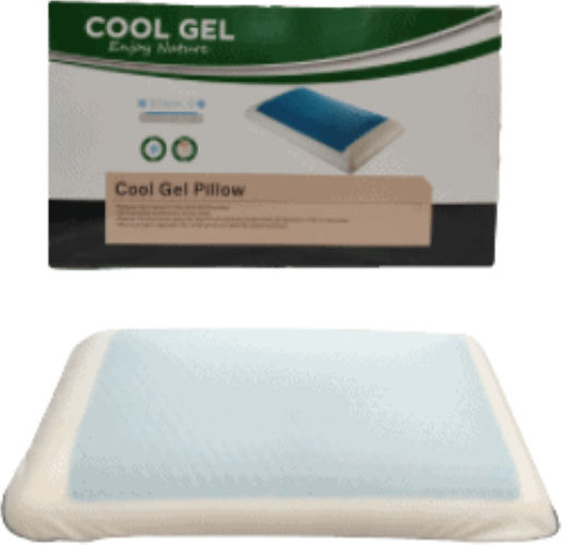 JGS S.A. Cool Gel Perna De Pat Din Spumă De Memorie Anatomică 40x60x15cm