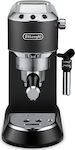 Delonghi Dedica Pump EC685.BK Αυτόματη Μηχανή Espresso 1300W Πίεσης 15bar Μαύρη