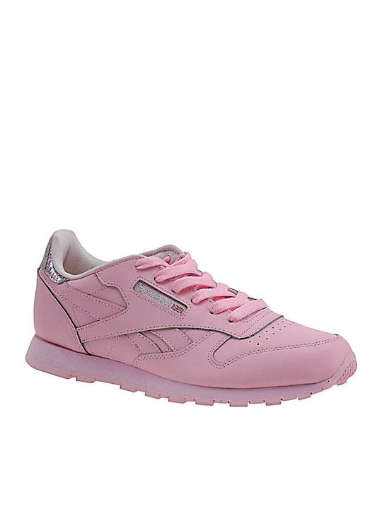 Reebok Παιδικό Sneaker Leather Metallic για Κορίτσι Ροζ