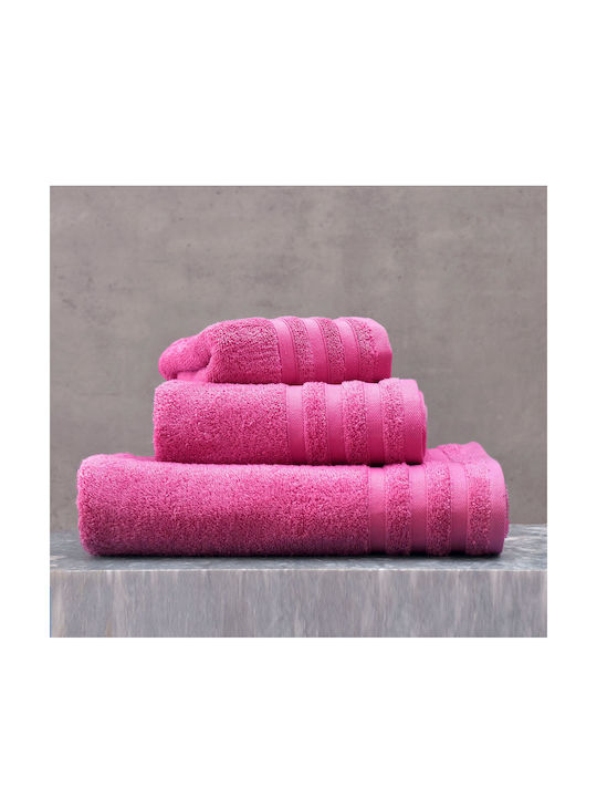 Rythmos Bath Towel Set 5pcs Lagoon 04 Fuchsia W...
