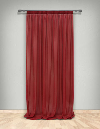 La Maison Blanche Curtain With Pencil Pleat 70270716 Burgundy 145x270cm