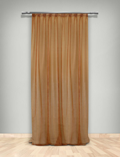 La Maison Blanche Curtain with Pencil Pleat Orange 145x300cm