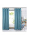 Das Home Verdunkelungsvorhang mit Grommets 2132 Blau 140x280cm