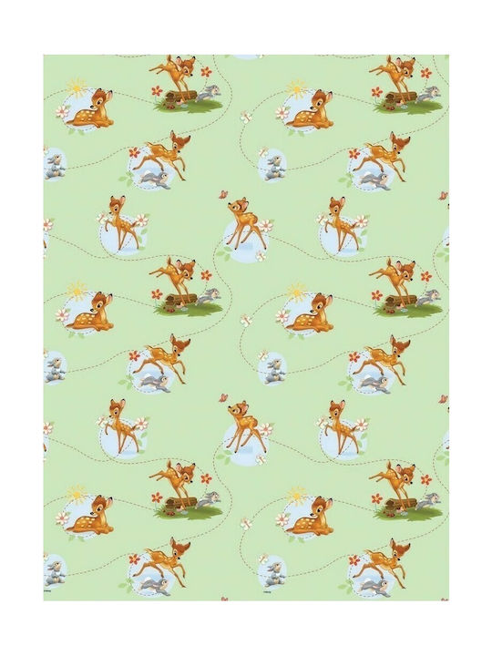 Disney Παιδική Κουρτίνα Bambi με Τιράντες Πράσι...