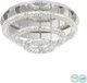 Eglo Toneria Classic Ceiling Light with Integrated LED and Crystals 75pcs Silver