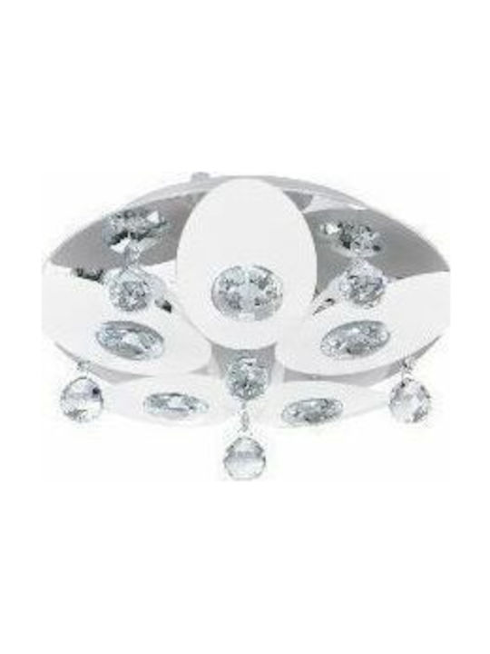 Eglo Tessera Modern Metallic Ceiling Mount Light with Socket G9 in Silver color