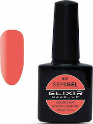 Elixir Semi Gel Хибриден Лак за Нокти 917 Индий...