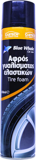 Cartech Spumă de Curățare Anvelope Spumă Curățare / Lustruire pentru Elastici Auto 650ml