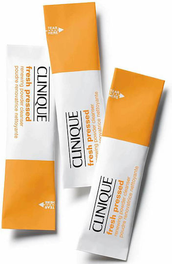 Clinique Fresh Pressed Renewing Powder Cleanser Pure Vitami Foam Cleansing Face 28x14gr