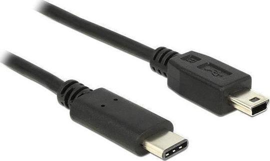 DeLock DeLock USB Typ-C Kabel USB 2.0 männlich Mini-USB-B Schwarz 0,5m