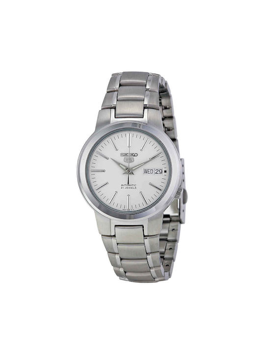Seiko 5 Sports Watch Automatic with Silver Metal Bracelet SNKA01K1 Skroutz .bg