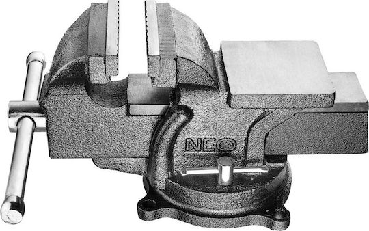 Neo Tools Rotating Countertop Vise Made of Cast Iron with Maximum Opening 100mm