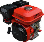 Bax Gasoline Engine 4 Stroke 196cc 6.5hp Maximum Revolutions 3600rpm with Cone and Starter (Tank 3.6lt)